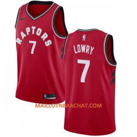 Maillot NBA Toronto Raptors Kyle Lowry 7 Nike 2017-18 Rouge Swingman - Homme